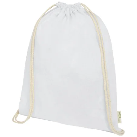 Sac à cordelette personnalisable en coton biologique ceritifié GOTS Orissa 100 g/m² 5L