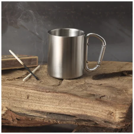 Mug isotherme personnalisable Alpes avec mousqueton 200ml Mug isotherme personnalisable Alpes avec mousqueton 200ml