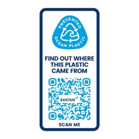Gourde personnalisée Eco Base 650ml H2O Active® en plastique recyclé récupéré sur le littoral