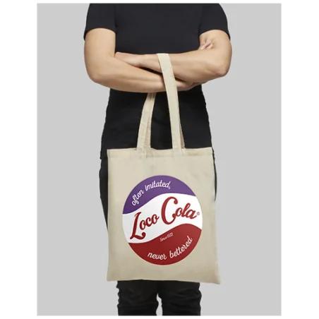 Tote bag personnalisé coton Madras 140 gr/m² 7L