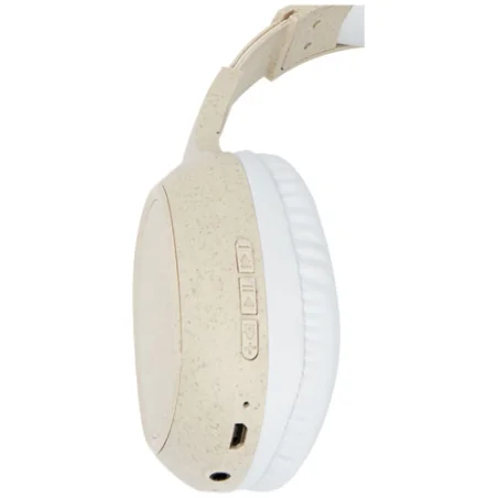 Casque publicitaire Bluetooth® Riff en paille de blé avec microphone