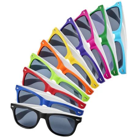 Lunettes de soleil personnalisée Sun Ray à monture colorée Lunettes de soleil personnalisée Sun Ray à monture colorée