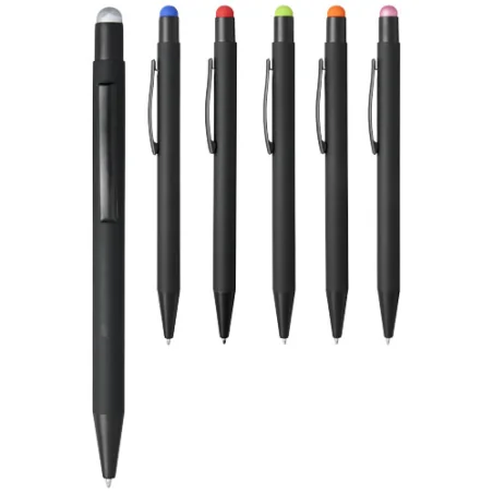 Stylo à bille personnalisable avec stylet en caoutchouc Dax Stylo à bille personnalisable avec stylet en caoutchouc Dax