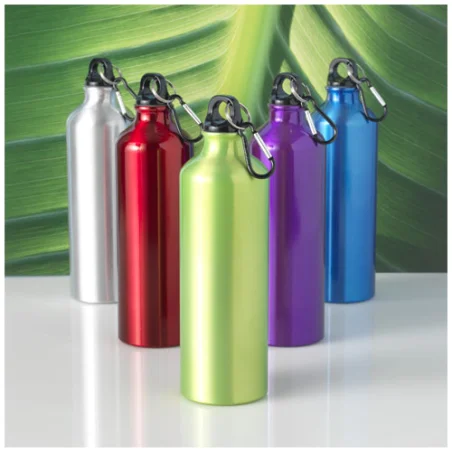 Gourde Personnalisée en Aluminium 770 ml avec Mousqueton