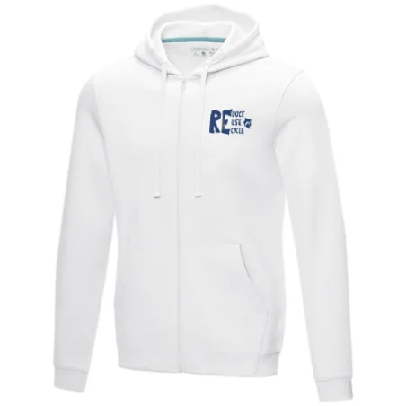 Sweat publicitaire full zip à capuche Ruby Bio GOTS recyclé GRS - Homme - XS à 3XL Sweat publicitaire full zip à capuche Ruby Bio GOTS recyclé GRS - Homme - XS à 3XL