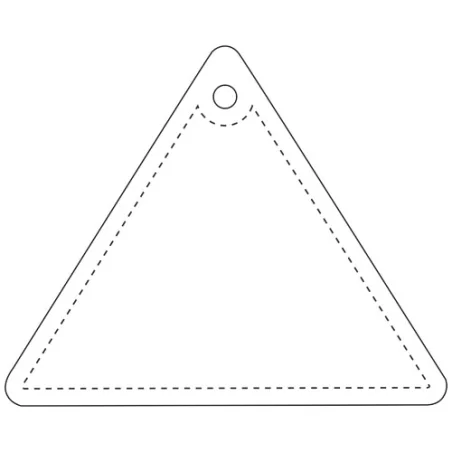 Attache réfléchissante personnalisable triangulaire en PVC H-12 RFX™