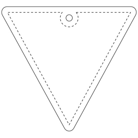 Attache réfléchissante publicitaire en TPU en forme de triangle inversé H-12 RFX™