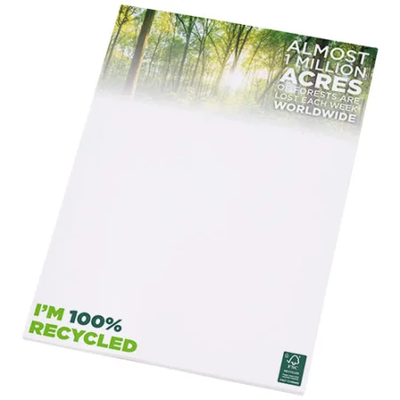 Bloc-notes publicitaire A4 papier recyclé - 25/50/100 feuilles Desk-Mate®
