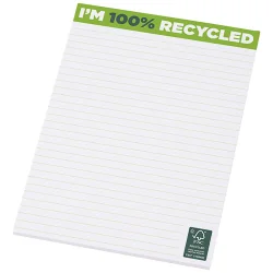 Bloc-notes personnalisable A6 papier recyclé - 25/50/100 feuilles Desk-Mate®