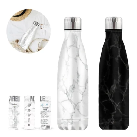 Bouteille isotherme personnalisée Little Marcel® Marbre 500ml Bouteille isotherme personnalisée Little Marcel® Marbre 500ml