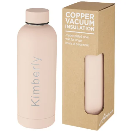 Bouteille isotherme personnalisée Spring de 500 ml en acier inoxydable Bouteille isotherme personnalisée Spring de 500 ml en acier inoxydable