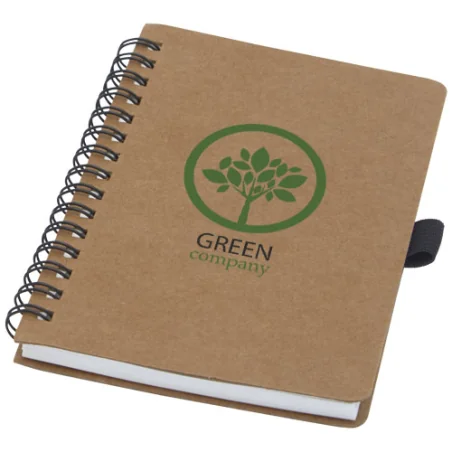 Carnet personnalisable Cobble A6 à spirales en carton recyclé avec papier de pierre Carnet personnalisable Cobble A6 à spirales en carton recyclé avec papier de pierre