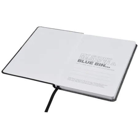 Carnet personnalisé de référence A5 en RPET avec poche frontale Mera Carnet personnalisé de référence A5 en RPET avec poche frontale Mera