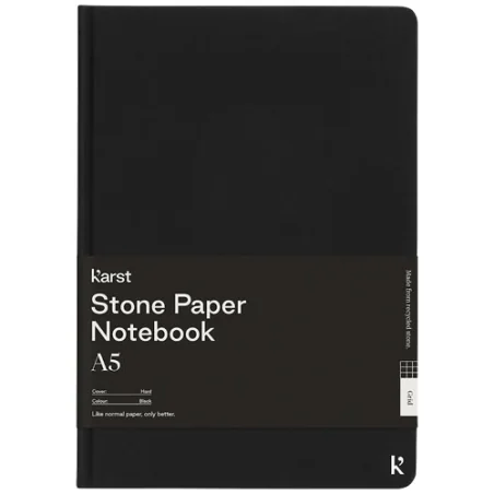 Carnet publicitaire A5 avec papier de pierre à couverture rigide - K’arst