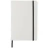 Carnet publicitaire blanc A5 Spectrum avec élastique de couleur Carnet publicitaire blanc A5 Spectrum avec élastique de couleur