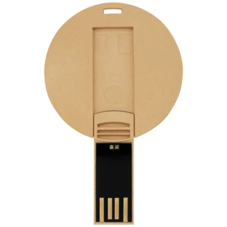 Clé USB personnalisée biodégradable ronde