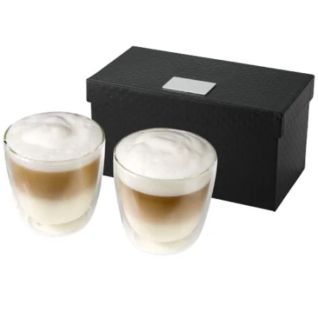 Coffret de 2 tasses à café à double paroi personnalisables Boda 200ml Coffret de 2 tasses à café à double paroi personnalisables Boda 200ml