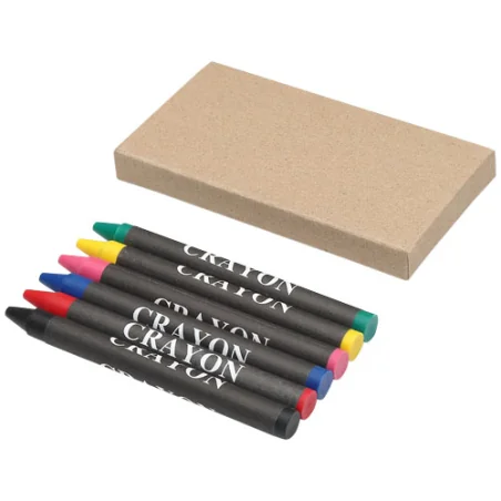 Crayons de cire personnalisés 6 pièces Ayo Crayons de cire personnalisés 6 pièces Ayo
