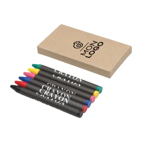 Crayons de cire personnalisés 6 pièces Ayo Crayons de cire personnalisés 6 pièces Ayo