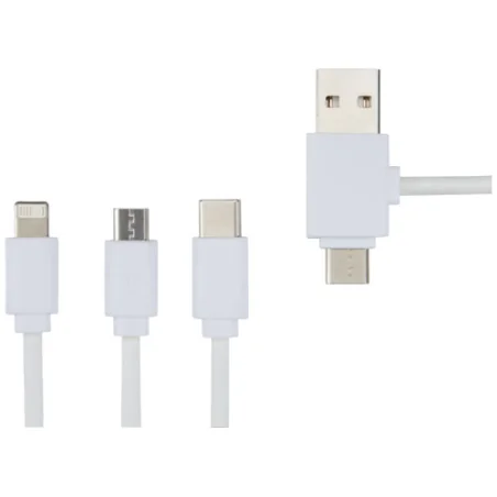 Câble de charge publicitaire 5-en-1 Pure avec additif antibactérien Câble de charge publicitaire 5-en-1 Pure avec additif antibactérien