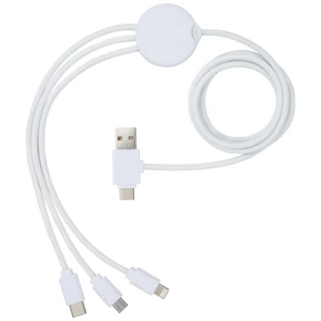 Câble de charge publicitaire 5-en-1 Pure avec additif antibactérien Câble de charge publicitaire 5-en-1 Pure avec additif antibactérien