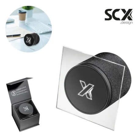 SCX.design O25 10 W Tapis de souris à induction avec logo lumineux