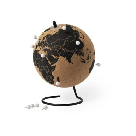Globe Terrestre personnalisable en liège et métal Munds