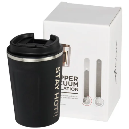Gobelet isotherme personnalisé 360ml étanche et anti condensation Thor en inox Gobelet isotherme personnalisé 360ml étanche et anti condensation Thor en inox