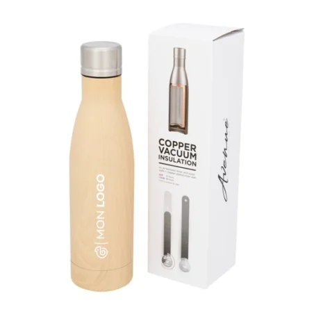 Gourde isotherme personnalisable Vasa imitation bois 500ml Gourde isotherme personnalisable Vasa imitation bois 500ml