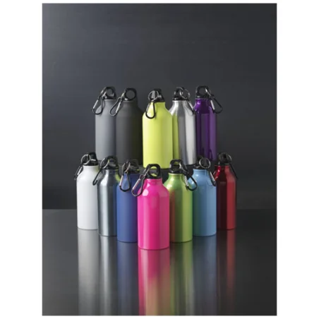Gourde personnalisée 400ml avec mousqueton Oregon mate Gourde personnalisée 400ml avec mousqueton Oregon mate
