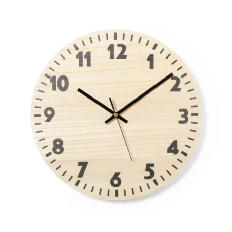 Horloge personnalisable en bois Yustry