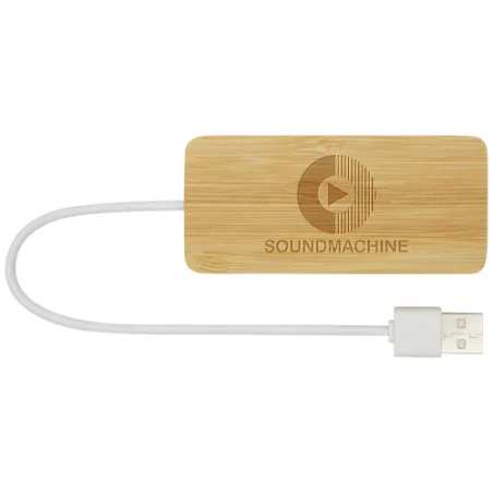 Hub USB publicitaire Tapas en bambou