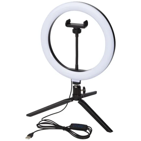 Lampe anneau Studio personnalisable avec support de téléphone et trépied