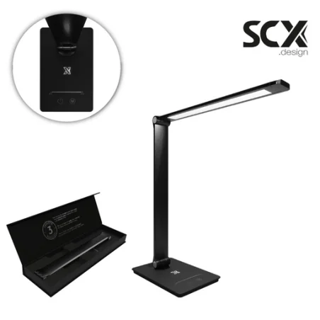 SCX.design O25 10 W Tapis de souris à induction avec logo lumineux
