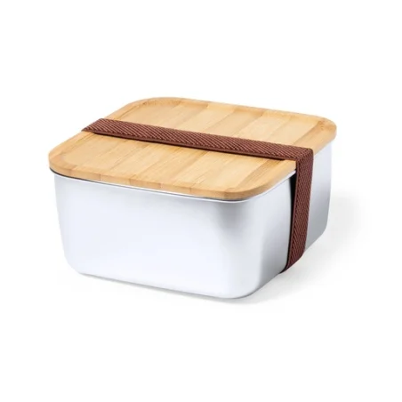 Lunch box personnalisée en inox et bambou 1,4L Tusvik