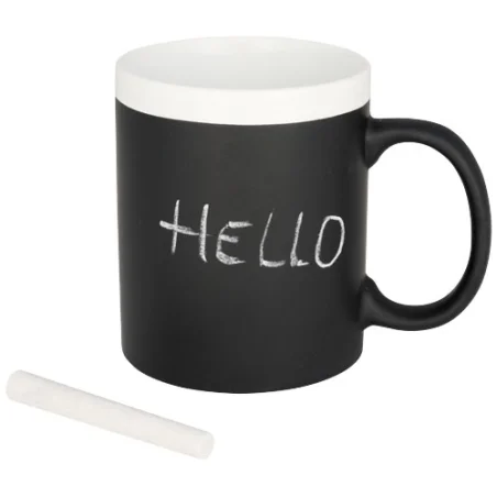 Mug d’écriture publicitaire Chalk 330ml Mug d’écriture publicitaire Chalk 330ml