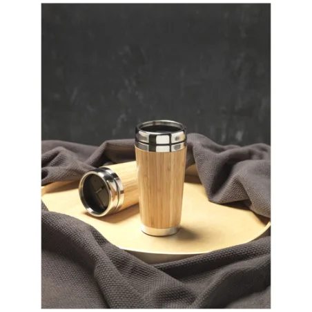 Mug isotherme 450ml en bambou et inox Bambus Mug isotherme 450ml en bambou et inox Bambus