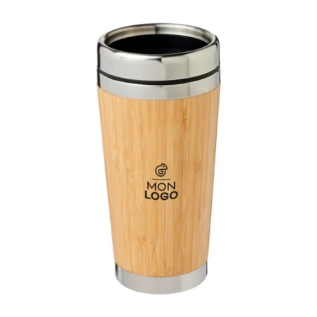 Mug isotherme 450ml en bambou et inox Bambus