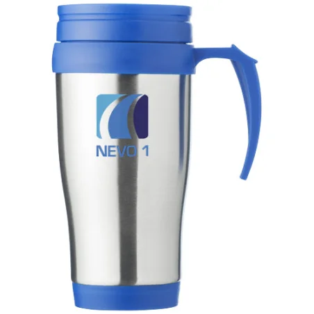 Mug isotherme publicitaire Sanibel 400ml en inox Mug isotherme publicitaire Sanibel 400ml en inox