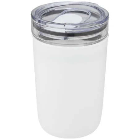 Mug personnalisable en verre Bello 420 ml avec paroi en plastique recyclé
