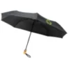 Parapluie personnalisable en RPET pliable 21" à ouverture/fermeture automatique Bo Parapluie personnalisable en RPET pliable 21" à ouverture/fermeture automatique Bo