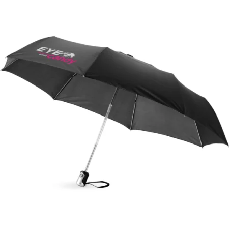 Parapluie personnalisable 21.5" 3 sections ouverture fermeture automatique Alex