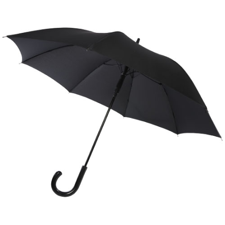 Parapluie personnalisable Fontana de 23" à ouverture automatique avec aspect carbone et poignée courbe