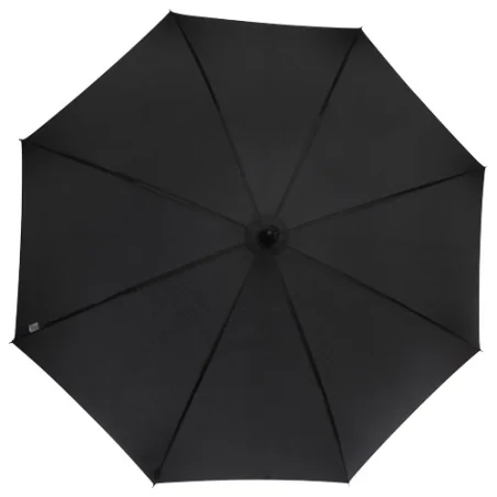 Parapluie personnalisable Fontana de 23" à ouverture automatique avec aspect carbone et poignée courbe
