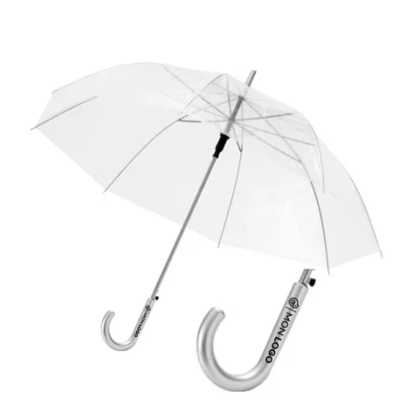 Parapluie personnalisé 23" transparent à ouverture automatique Kate Parapluie personnalisé 23" transparent à ouverture automatique Kate