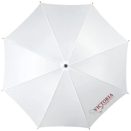 Parapluie publicitaire 23" à ouverture automatique, poignée et mât en bois Parapluie publicitaire 23" à ouverture automatique, poignée et mât en bois