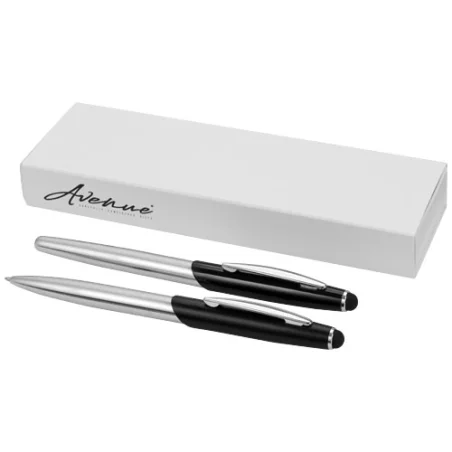 Parure de stylo personnalisable avec stylo bille stylet et stylo roller) Geneva