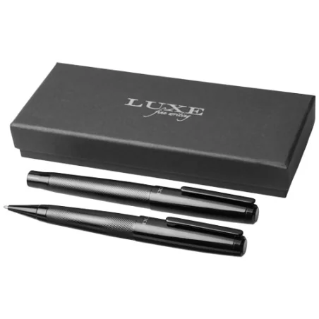 Parure de stylo personnalisée duo Gloss - bille et roller Parure de stylo personnalisée duo Gloss - bille et roller