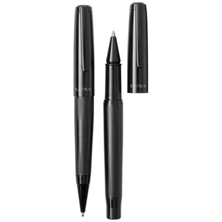 Parure de stylo personnalisée duo Gloss - bille et roller Parure de stylo personnalisée duo Gloss - bille et roller