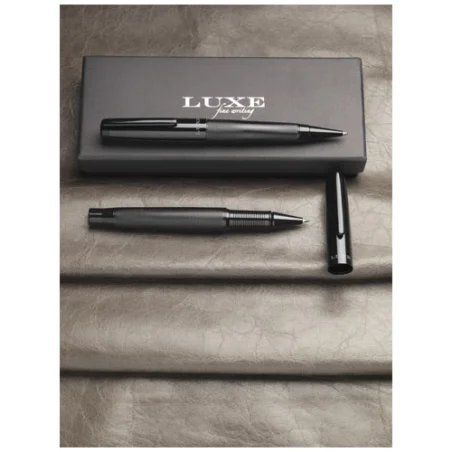 Parure de stylo personnalisée duo Gloss - bille et roller Parure de stylo personnalisée duo Gloss - bille et roller